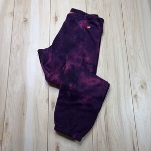 Aviation Nation Tie Dye Sweatpants Multicolor Women's Size Large Logo Stretch